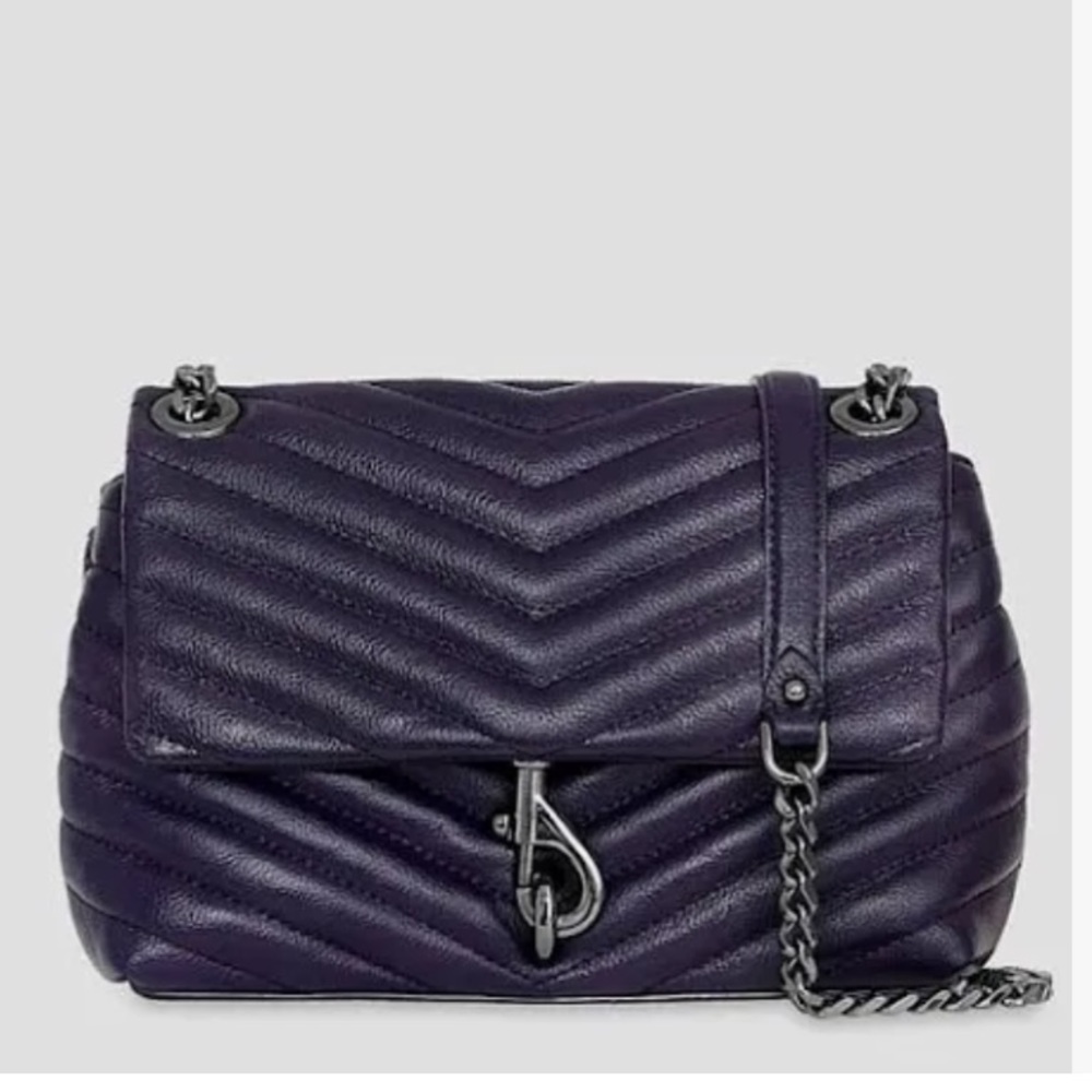 Rebecca Minkoff Edie Flap Shoulder Bag – Deep Passion Leather - Picture 2 of 8